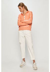 Nike Sportswear - Bluza. Kolor: pomarańczowy. Materiał: dzianina. Wzór: nadruk