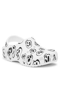 Crocs Klapki Crocs Classic Skull Print Clog Kids 209083 Biały. Kolor: biały. Wzór: nadruk #4
