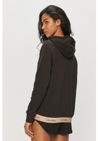 Calvin Klein Underwear - Bluza piżamowa. Kolor: czarny. Materiał: dzianina. Wzór: nadruk #2
