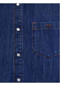 Americanos Koszula jeansowa Unisex Michigan Granatowy Oversize. Kolor: niebieski. Materiał: bawełna #8