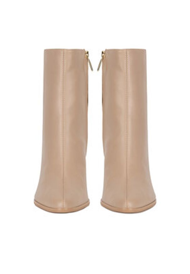 Nine West Botki WFA3000-1 Beżowy. Kolor: beżowy. Materiał: materiał
