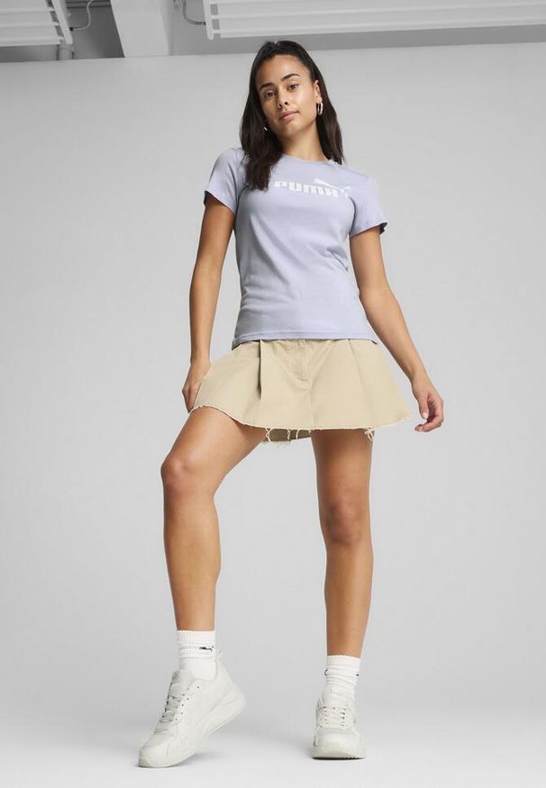 Puma - Damska koszulka z logo ESS No. 1 PUMA Cool Weather Blue. Kolor: niebieski. Sport: fitness