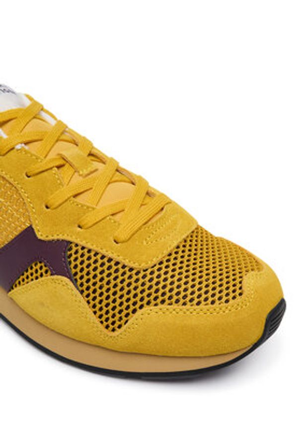 TOMMY HILFIGER - Tommy Hilfiger Sneakersy FM0FM05831 Żółty. Kolor: żółty. Materiał: materiał