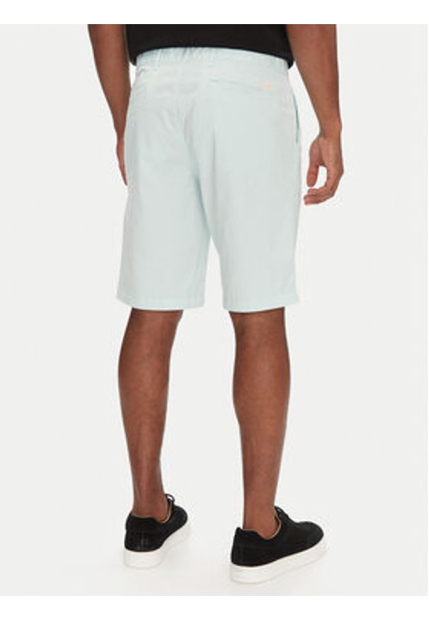 BOSS Szorty materiałowe Chino-Slim-Shorts 50536723 Błękitny Regular Fit. Kolor: niebieski. Materiał: bawełna