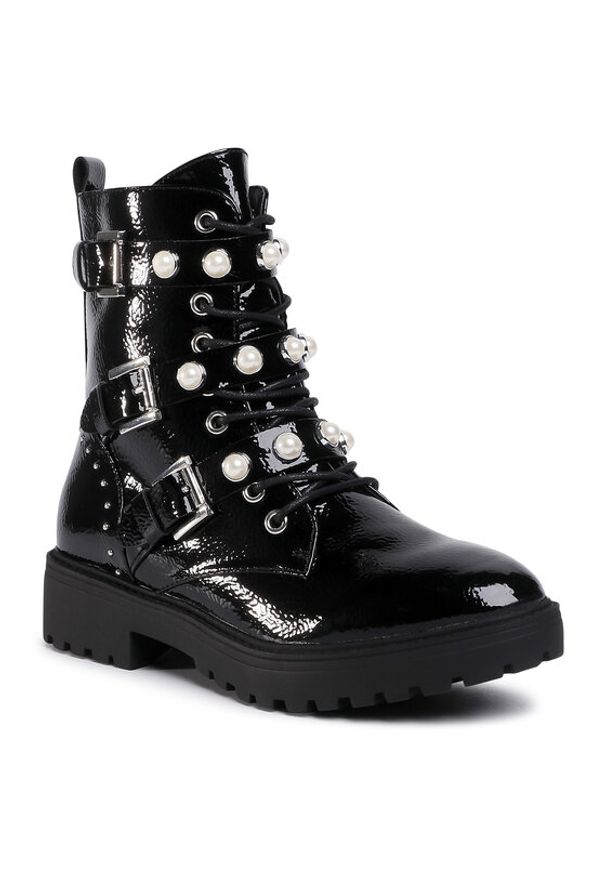 DeeZee Trapery WS5017-05 Czarny. Kolor: czarny. Materiał: skóra