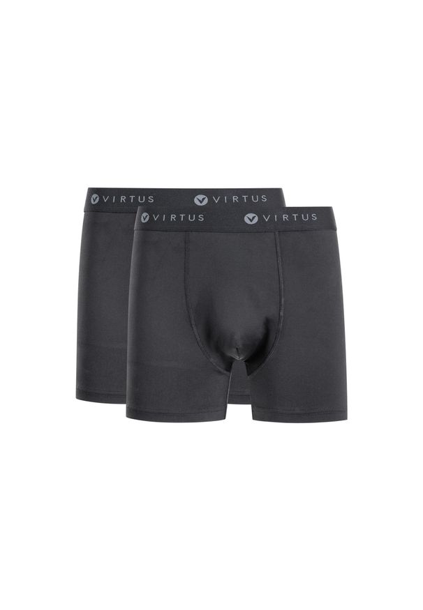 VIRTUS - Bokserki Virtus Ontel (x2). Kolor: czarny. Sport: fitness