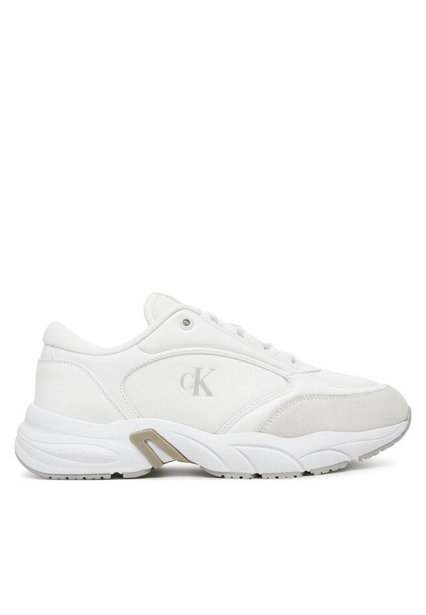 Sneakersy Calvin Klein Jeans. Kolor: biały