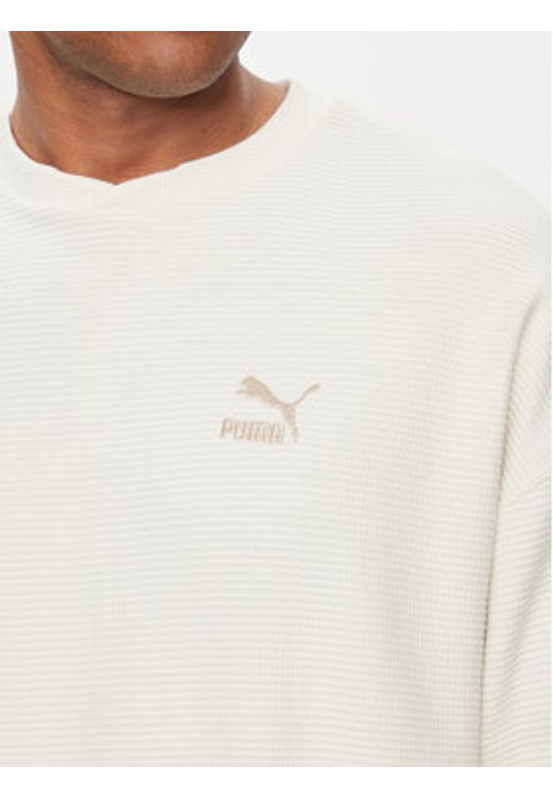 Puma Bluza Classics 624253 Écru Relaxed Fit. Materiał: bawełna