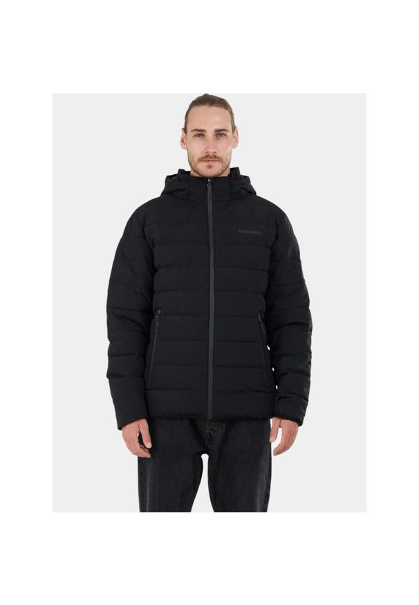 FUNDANGO - Kurtka Przejściowa Męska Fundango Hubble. Kolor: czarny. Materiał: puch. Styl: elegancki