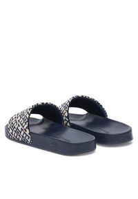 TOMMY HILFIGER - Tommy Hilfiger Klapki Monogram Pool Slide FW0FW09423 Granatowy. Kolor: niebieski. Materiał: materiał #2