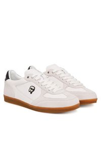 Karl Lagerfeld - KARL LAGERFELD Sneakersy Kandidate KL63833N Biały. Kolor: biały. Materiał: zamsz, skóra #4