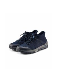 Buty turystyczne męskie wodoodporne Brubeck TREK MERINO. Kolor: niebieski. Materiał: wełna. Sport: turystyka piesza