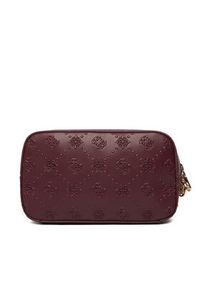 Guess Kosmetyczka PW7545 P5473 Bordowy. Kolor: czerwony. Materiał: skóra