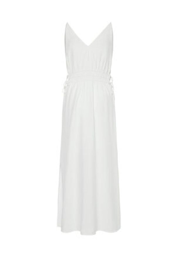 YAS Sukienka letnia Dazly 26037101 Biały Regular Fit. Kolor: biały. Materiał: wiskoza. Sezon: lato
