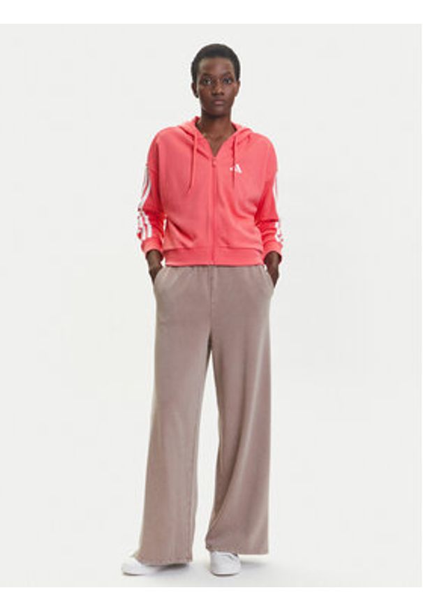 Adidas - adidas Bluza Essentials 3-Stripes KE4388 Różowy Regular Fit. Kolor: różowy. Materiał: syntetyk, bawełna