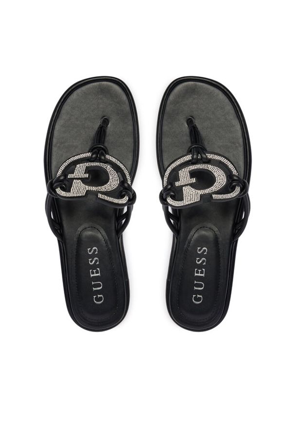 Guess Japonki FLJSM2 SAT21 Czarny. Kolor: czarny. Materiał: skóra