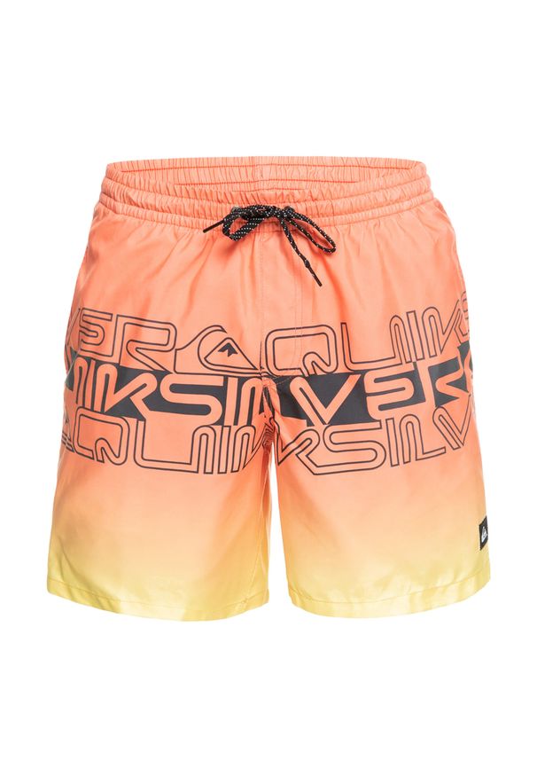 Szorty kąpielowe męskie Quiksilver Everyday Wordblock Volley 17". Kolor: pomarańczowy