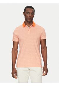 INDICODE Polo Mauricus 41-046 Różowy Regular Fit. Typ kołnierza: polo. Kolor: pomarańczowy. Materiał: bawełna #1