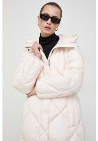 Weekend Max Mara kurtka puchowa damska kolor beżowy zimowa. Kolor: beżowy. Materiał: puch. Sezon: zima #2