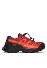 salomon - Trekkingi Salomon. Kolor: czerwony. Technologia: Gore-Tex. Sport: turystyka piesza #1