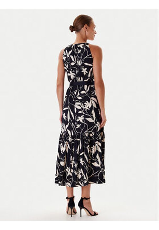 Tatuum Sukienka letnia Orokono T2508.208 Granatowy Relaxed Fit. Kolor: niebieski. Materiał: wiskoza. Sezon: lato