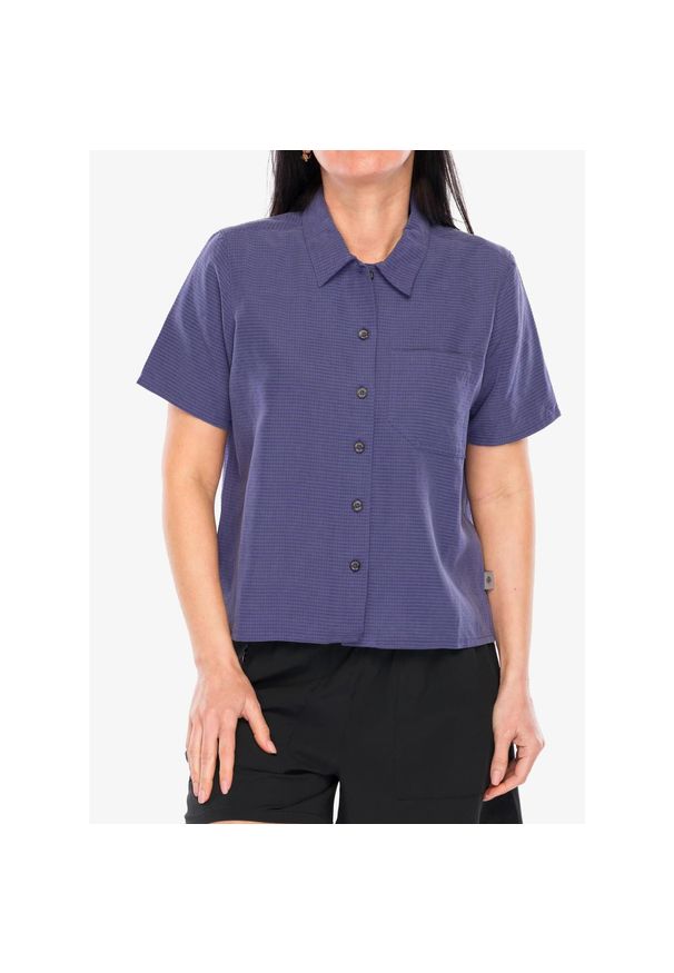 ROYAL ROBBINS - Koszula turystyczna damska Royal Robbins Desert Pucker S/S. Kolor: niebieski