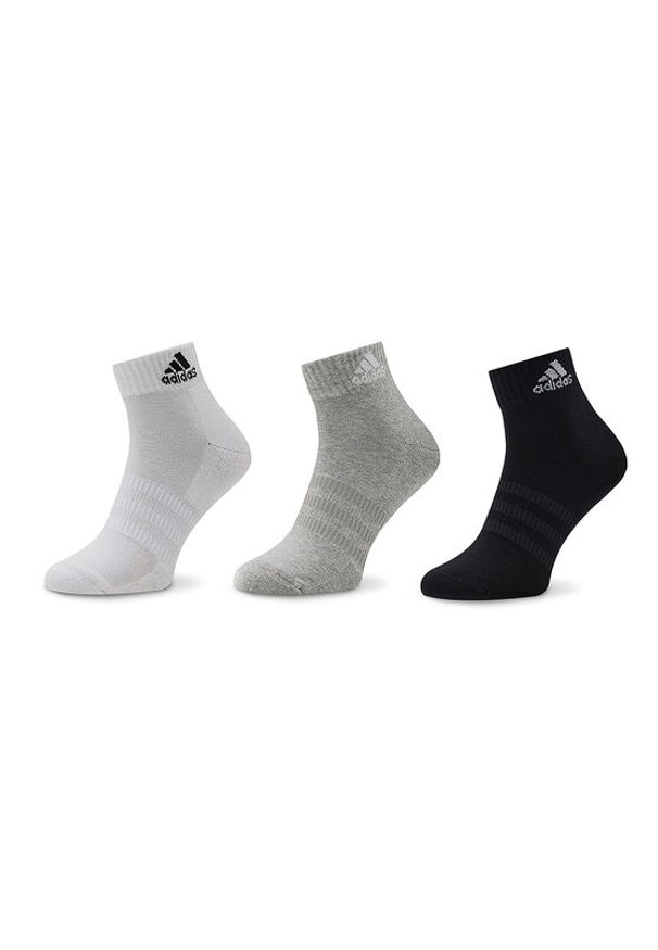 Adidas - adidas Zestaw 3 par niskich skarpet unisex Cushioned Sportswear IC1281 Kolorowy. Kolor: szary. Materiał: bawełna. Wzór: kolorowy