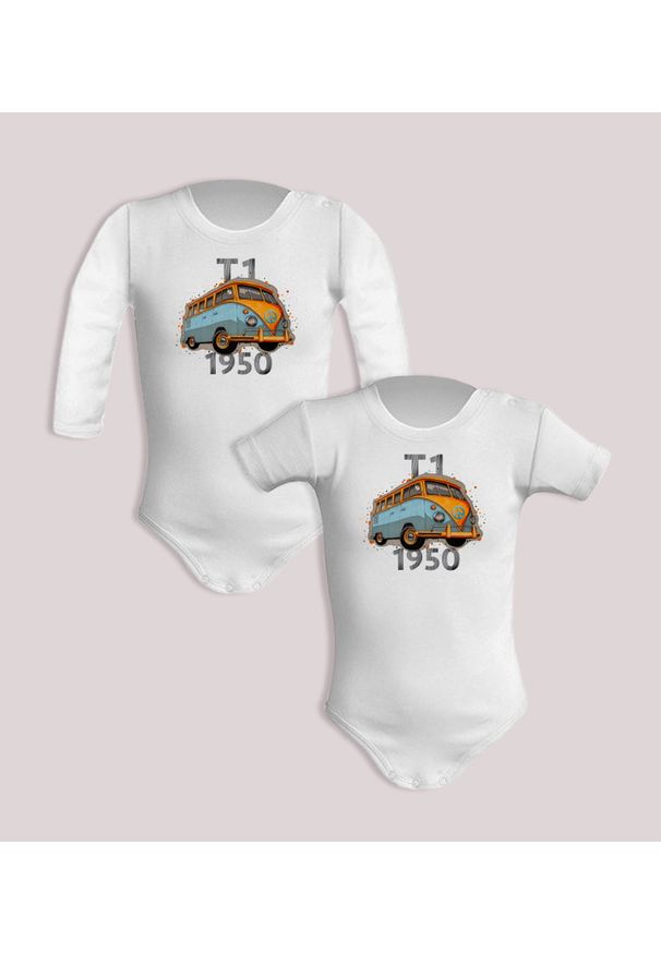 nikiniki - VW T1 — body (Rozmiar: 6M; Długość rękawa: długi; Rodzaj nadruku: VW T1). Materiał: bawełna. Wzór: nadruk