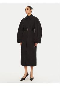 JACQUEMUS Trencz 24E241CO051 Czarny Regular Fit. Kolor: czarny. Materiał: bawełna #1