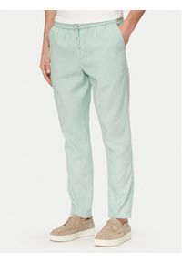 TOMMY HILFIGER - Tommy Hilfiger Chinosy Harlem MW0MW42336 Zielony jasny Regular Fit. Kolor: zielony. Materiał: len #1
