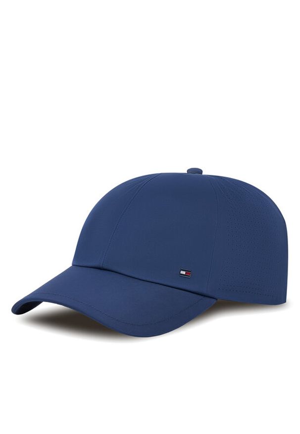 TOMMY HILFIGER - Tommy Hilfiger Czapka z daszkiem Corp Perforated 6 Panel AM0AM13429 Granatowy. Kolor: niebieski. Materiał: poliester, materiał