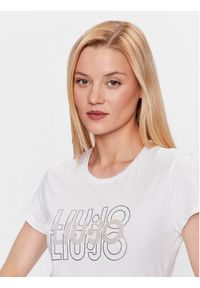 Liu Jo T-Shirt WF3085 J6308 Biały Regular Fit. Kolor: biały. Materiał: bawełna