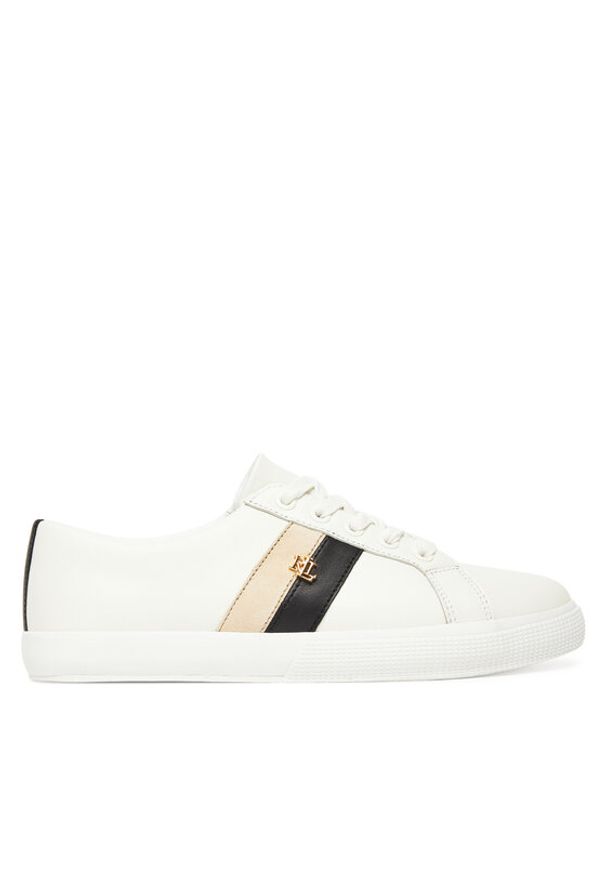 Lauren Ralph Lauren - LAUREN RALPH LAUREN Sneakersy Janson II 802979187001 Biały. Kolor: biały. Materiał: skóra
