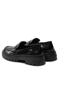 Love Moschino - LOVE MOSCHINO Loafersy JA10255G1LJD0000 Czarny. Kolor: czarny. Materiał: skóra