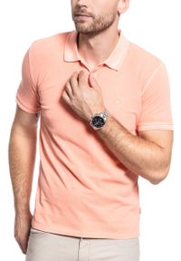 Wrangler - MĘSKA KOSZULKA POLO WRANGLER SS OVERDYE POLO MELON ORANGE W7F4KQA04 112131803. Typ kołnierza: polo #3