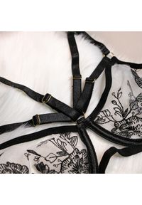 Intica - Komplet bielizny z przezroczystymi wstawkami na romantyczne okazje Han. Kolor: czarny. Materiał: tkanina, materiał #8