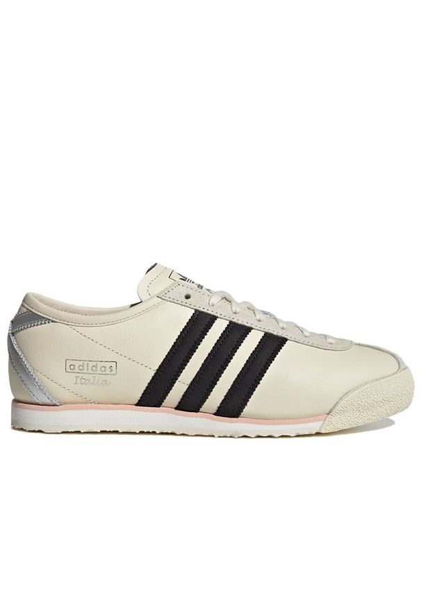 Adidas - Buty unisex adidas Originals Italia 70s IH6666 - beżowe. Okazja: na co dzień. Zapięcie: sznurówki. Kolor: beżowy. Materiał: syntetyk, guma, skóra, zamsz. Szerokość cholewki: normalna
