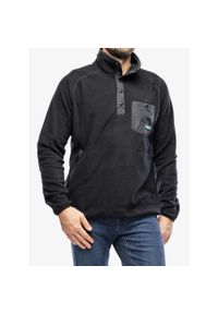 KAVU - Bluza polarowa męska Kavu Teannaway. Kolor: czarny. Materiał: polar
