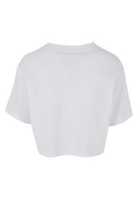 BUILD YOUR BRAND - Oversized Crop Top Dla Pań I Panów. Kolor: biały