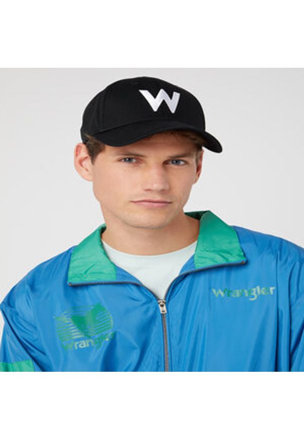 Czapka z daszkiem Wrangler - W0W9U5100 Black. Kolor: czarny. Materiał: materiał, bawełna