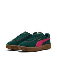 Damskie zamszowe buty sportowe Puma Club Klassika. Kolor: zielony. Materiał: materiał, zamsz #2