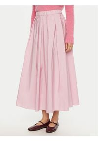 Weekend Max Mara Spódnica trapezowa Curvato 2515101011 Różowy Regular Fit. Kolor: różowy. Materiał: bawełna, syntetyk
