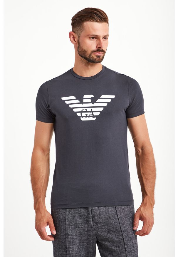 T-shirt Emporio Armani w kolorowe wzory, elegancki