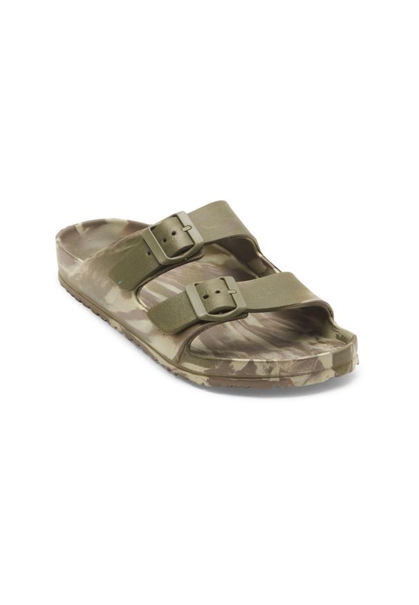 Quiksilver - Sandały dla Mężczyzn EMBARK. Kolor: zielony. Materiał: syntetyk. Szerokość cholewki: normalna. Sport: pływanie