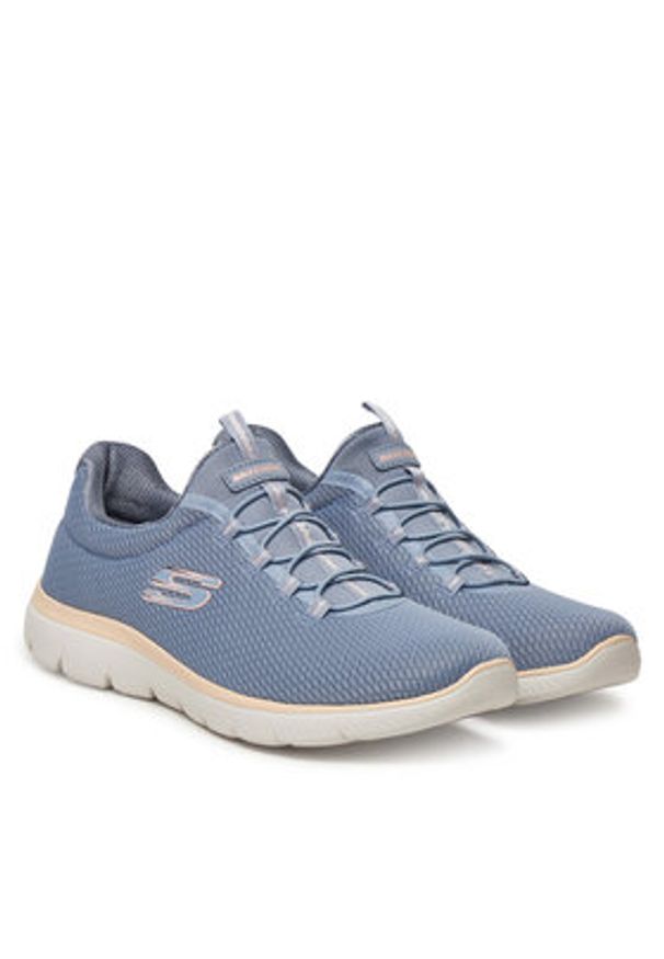 skechers - Skechers Sneakersy Summits-Summer Blush 150268/LBMT Niebieski. Kolor: niebieski. Materiał: materiał