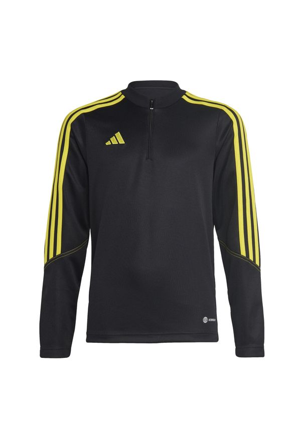 Bluza do piłki nożnej dla dzieci Adidas Tiro 23 Club. Kolor: czarny, wielokolorowy, żółty. Długość: krótkie