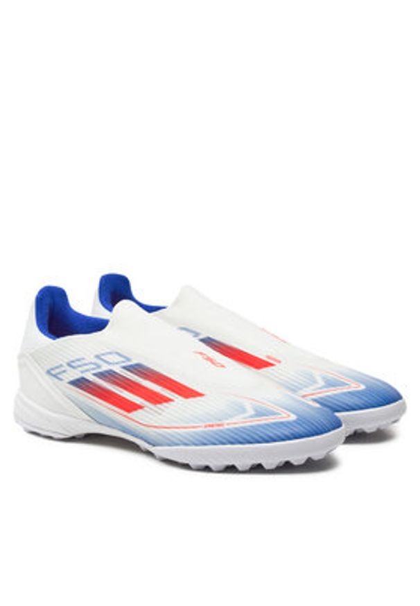 Adidas - adidas Buty do piłki nożnej F50 League Ll Tf IF1339 Biały. Kolor: biały. Materiał: skóra