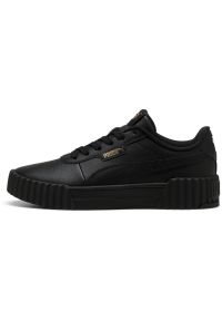 Adidasy Puma Carina 3.0 Jr, Dzieci. Kolor: czarny. Materiał: skóra ekologiczna, materiał. Sport: turystyka piesza