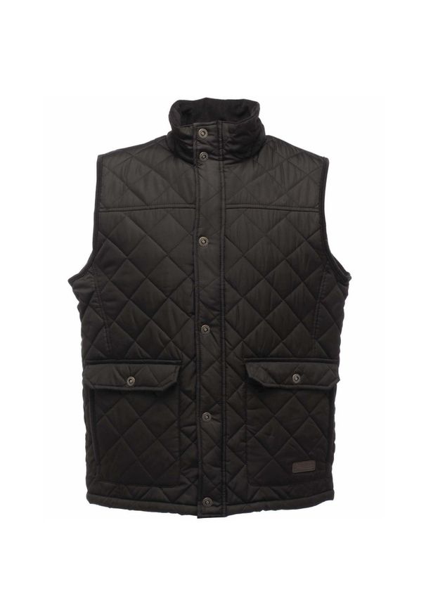 Regatta - Bezrękawnik Męski Tyler Bez Rękawów / Kamizelka. Kolor: czarny. Długość rękawa: bez rękawów. Styl: sportowy. Sport: turystyka piesza