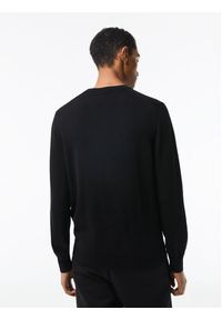 Lacoste Sweter AH1951 Czarny Regular Fit. Kolor: czarny. Materiał: bawełna #6